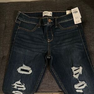 Distressed Dark Wash Jeans